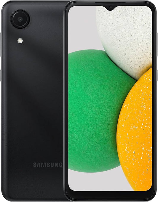 Samsung Galaxy A03 SM-A037U - Débloqué, noir, 64 Go de stockage, charge rapide