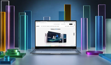 Samsung NP734QEDKB1US : ordinateur portable prêt pour l'entreprise avec détection des menaces par l'IA et intégration sécurisée dans le cloud.