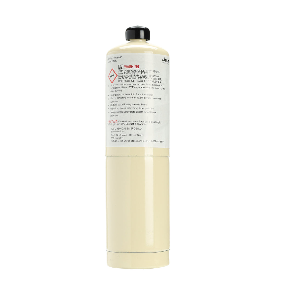 DA81-08091A Svc Argon Gas Canister 34L