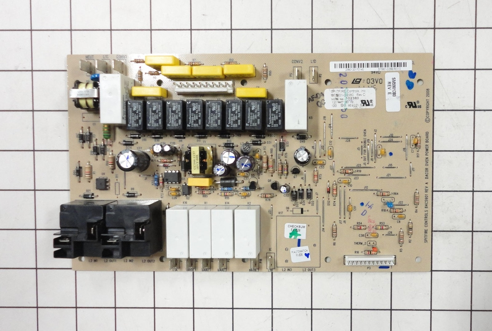 DE81-05671A Svc Relay Board Dbl Oven