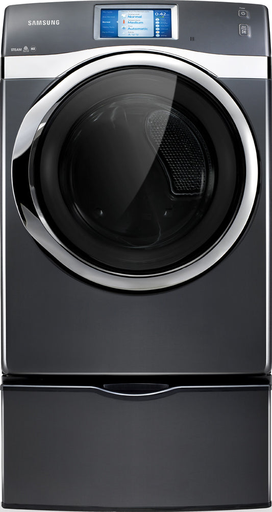 Sèche-linge électrique à chargement frontal Samsung DV457EVGSGR/AC avec écran LCD tactile