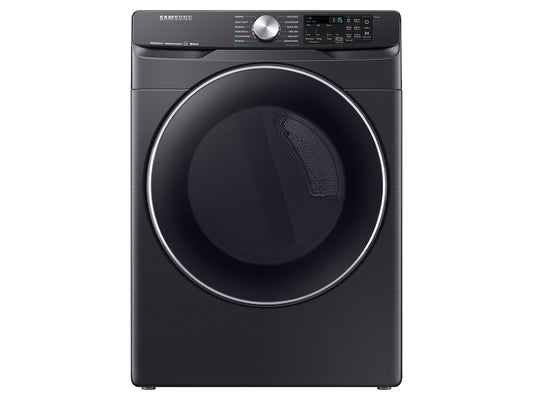 Sèche-linge électrique intelligent Samsung DVE45R6300V/A3 de 7,5 pi³ avec désinfection à la vapeur, en acier inoxydable noir