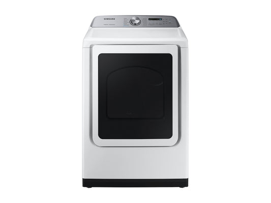Sécheuse électrique Samsung DVE50R5400W/A3 de 7,4 pi³ avec Steam Sanitize+, blanche