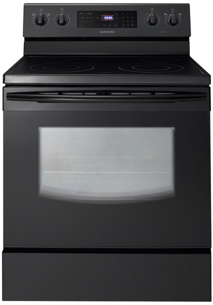 Cuisinière électrique Samsung FER300SBXAA de 30 pouces avec 5 brûleurs et convection véritable