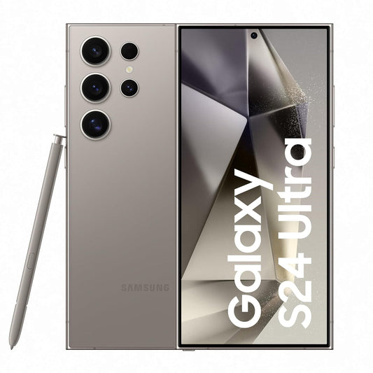 Samsung Galaxy S24 Ultra 5G SM3S928UZTEXAR - Débloqué en usine, gris titane, stockage 1 To, écran HDR10+