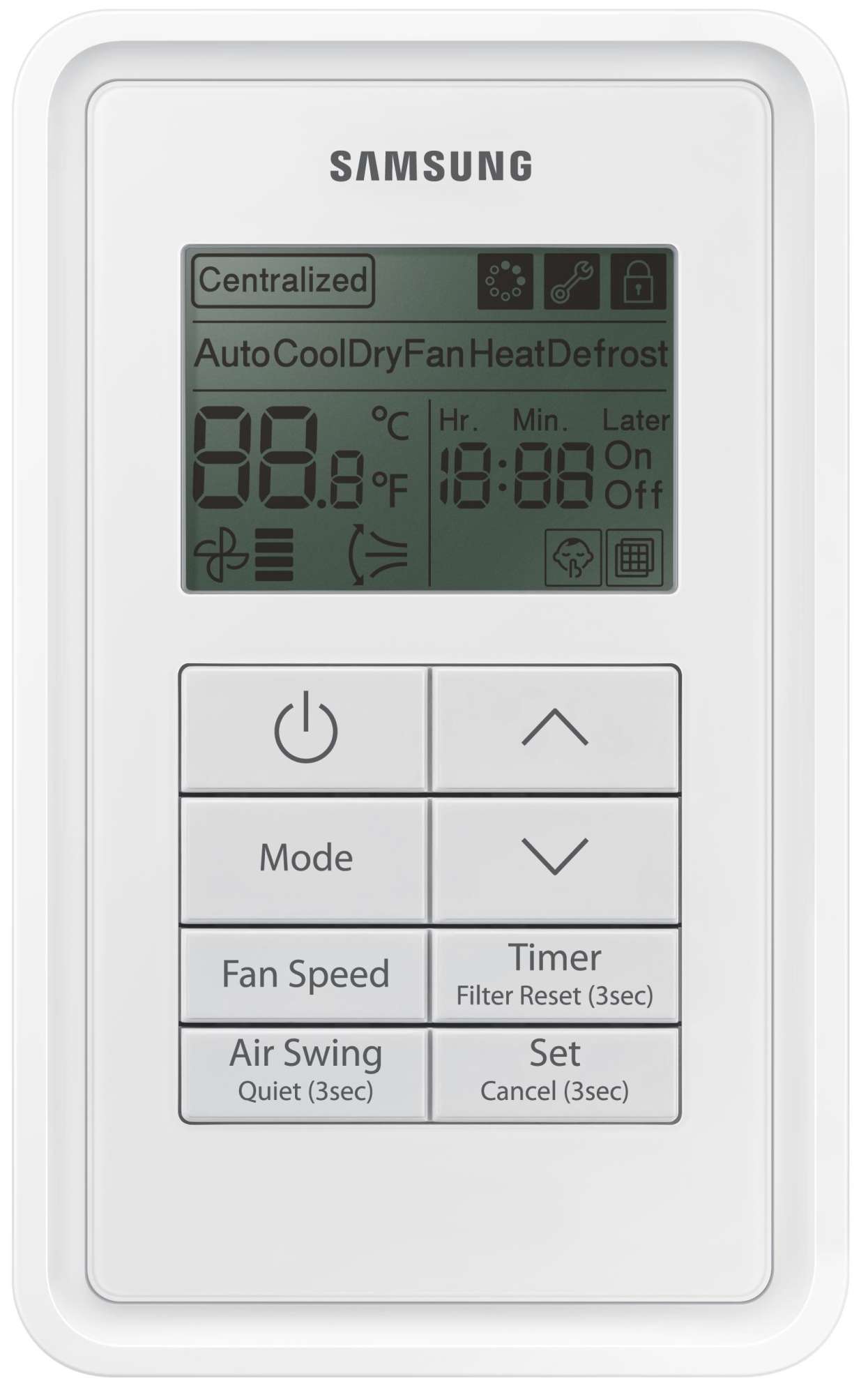 Samsung MWRSH00 Air Conditioner Simplified Wired Controller