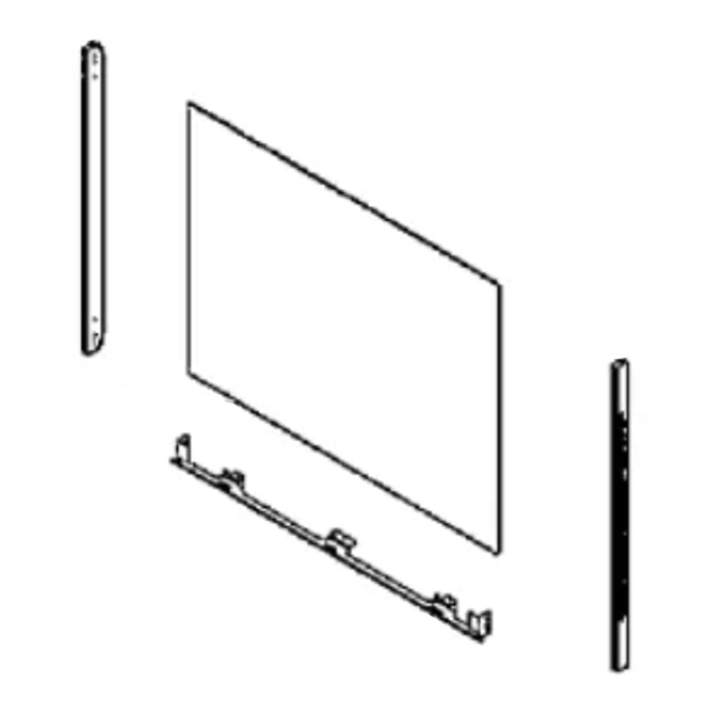 Samsung DG94-01707A Range Oven Door Outer Panel Assembly - Samsung Parts USA