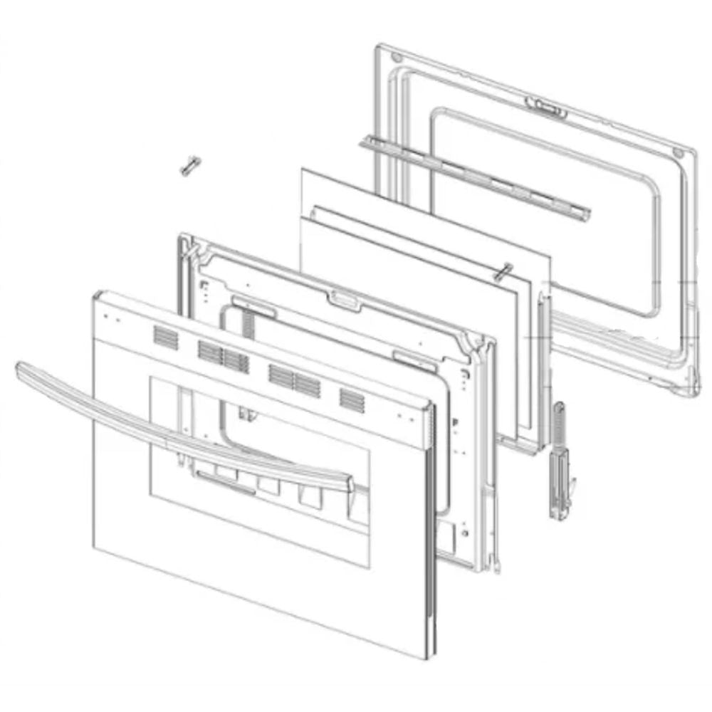 Samsung DG94-03006A Range Oven Door Assembly - Samsung Parts USA
