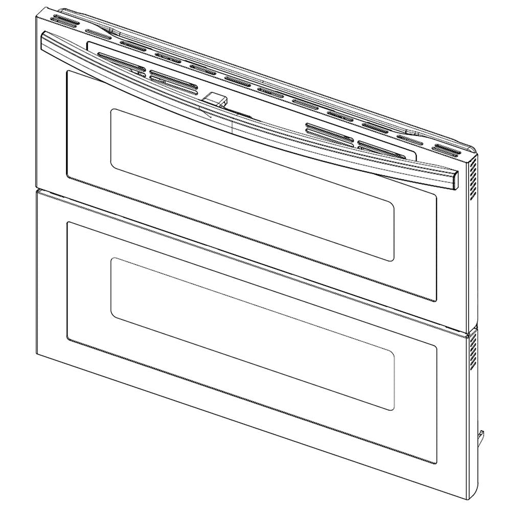 Samsung DG94-03584A Range Oven Door Assembly