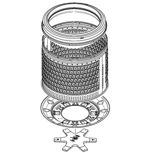 Samsung DC90-27205B Washer Spin Basket Assembly - Samsung Parts USA