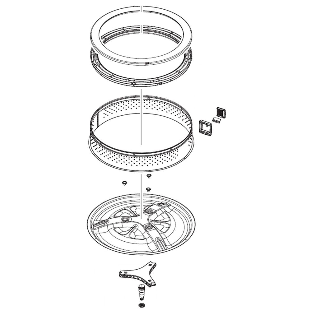 Samsung DC90-28088B Assy Basket Spin Parts