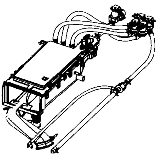 Boîtier de tiroir distributeur de lave-linge DC97-18162B