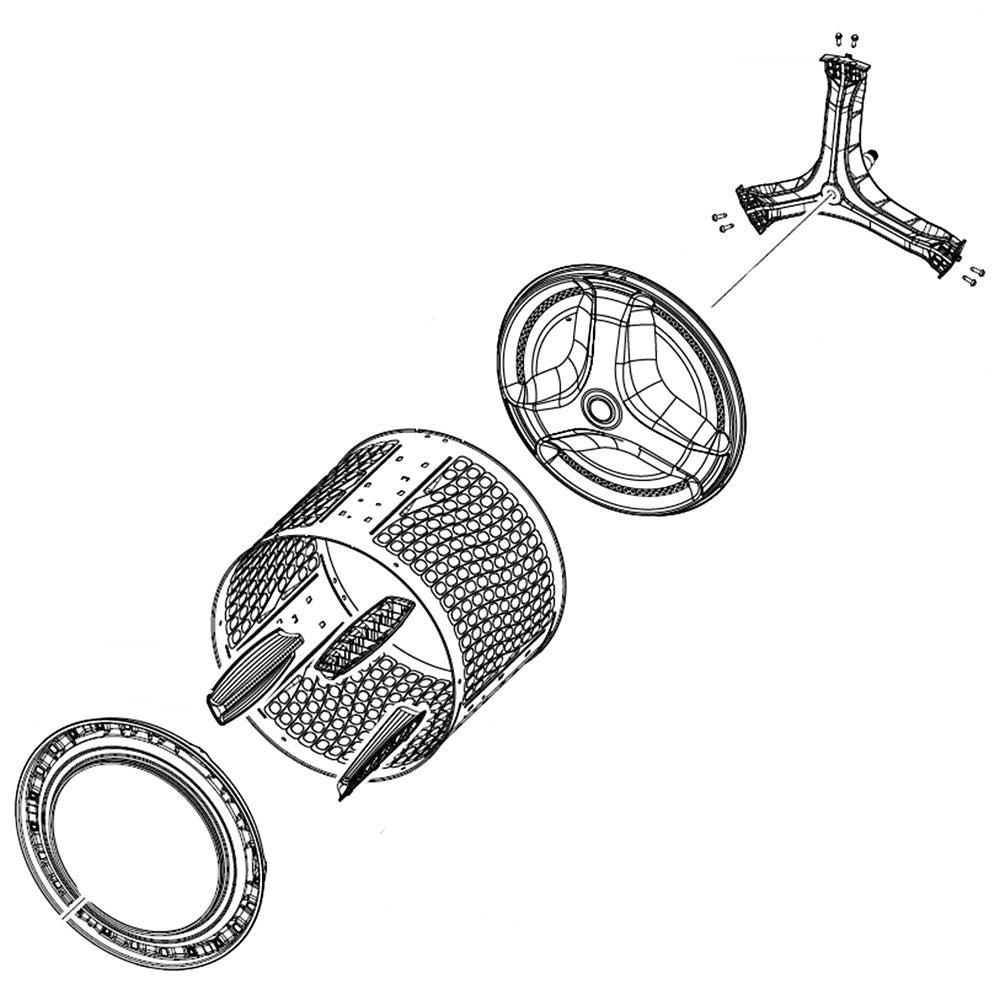 Samsung DC97-21456B Washer Spin Basket Assembly - Samsung Parts USA