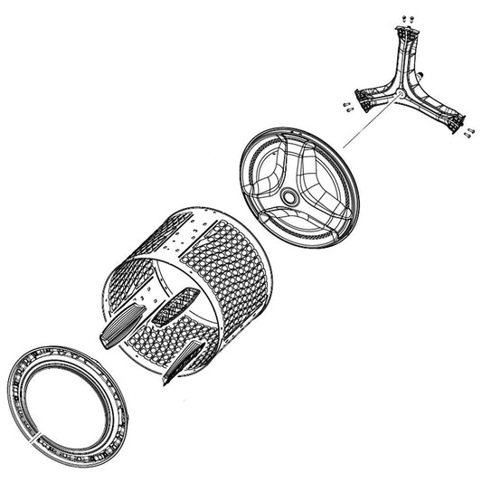 Samsung DC97-21456B Washer Spin Basket Assembly - Samsung Parts USA