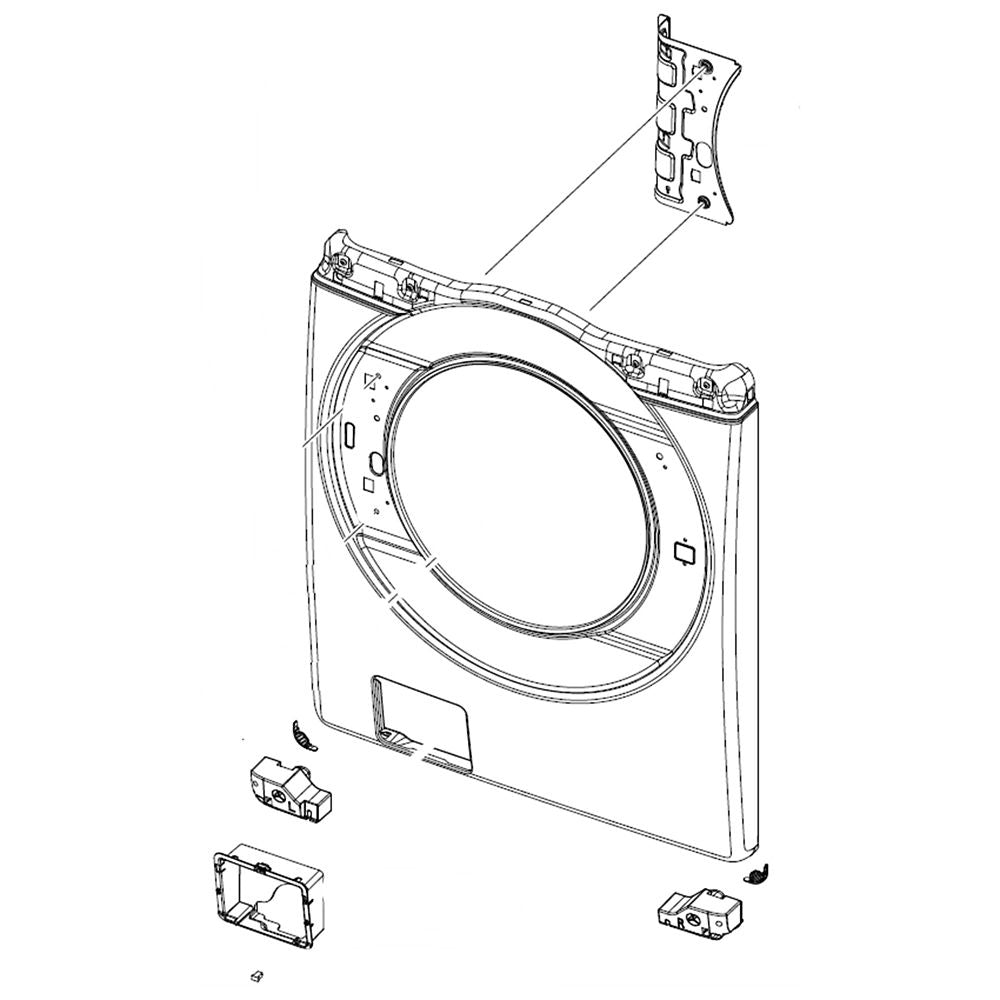 Samsung DC97-22197A Washer Front Panel Assembly - Samsung Parts USA