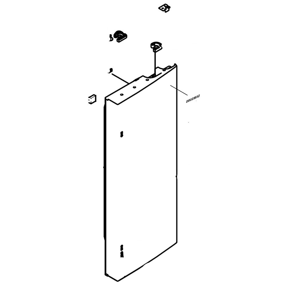 DA91-04146B Refrigerator Door Assembly, Right