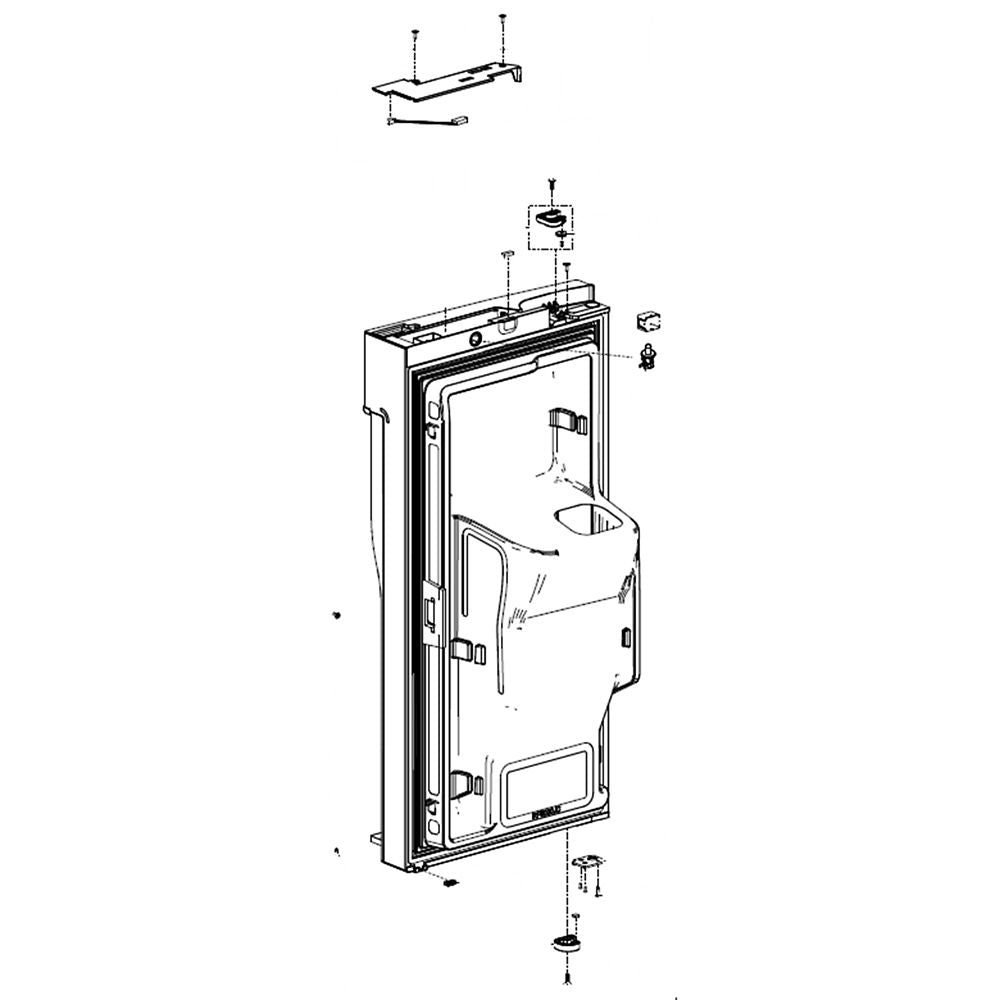 Samsung DA91-04569G Refrigerator Door Assembly, Left - Samsung Parts USA