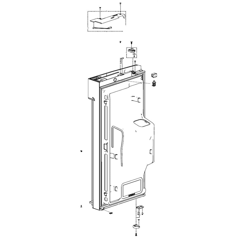 Samsung DA91-04584B Refrigerator Door Assembly, Left - Samsung Parts USA