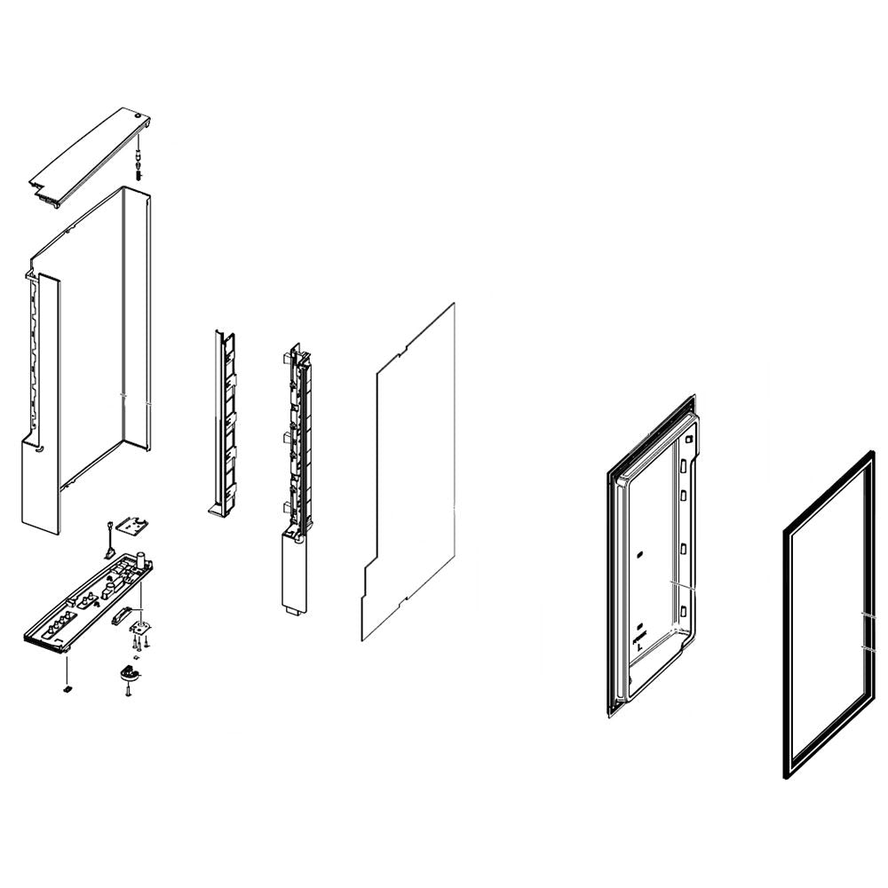 Samsung DA91-04585F Refrigerator Freezer Door Assembly, Left - Samsung Parts USA