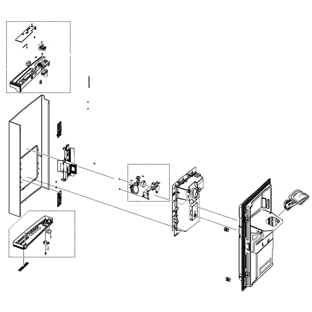 Samsung DA91-05050D Refrigerator Door Assembly, Left (Replaces Da82-03291E) - Samsung Parts USA
