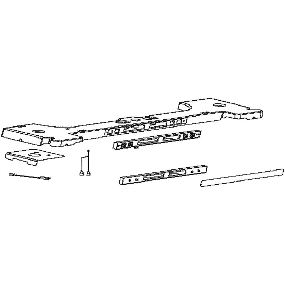 Samsung DA97-13287A Refrigerator User Interface And Top Cover Assembly