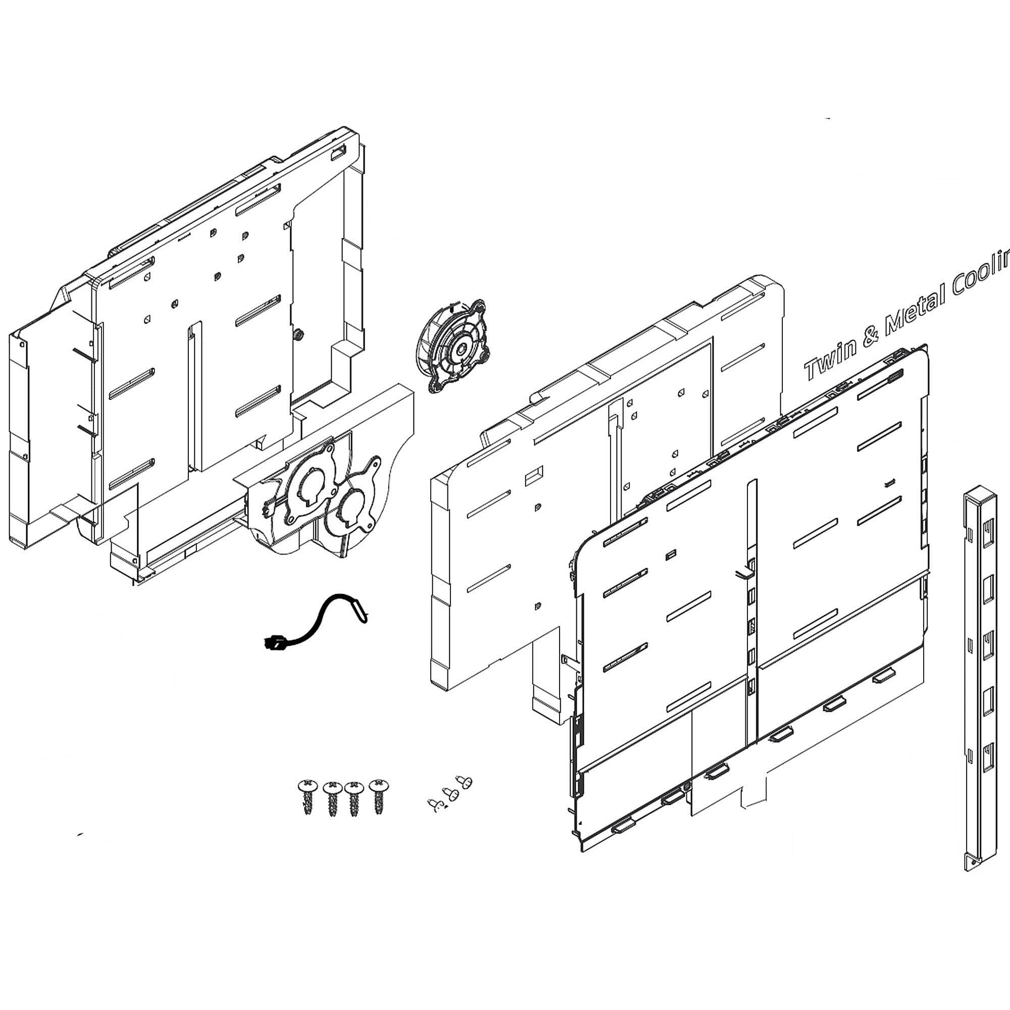 Ensemble de couvercle d'évaporateur Samsung DA97-17362A