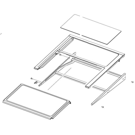 Samsung DA97-20047A Refrigerator Quick-Space Shelf Assembly