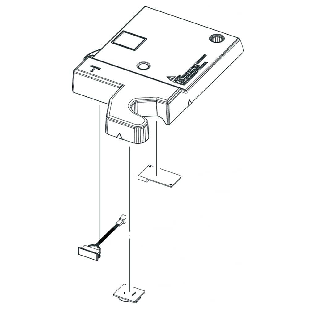 Charnière de couvercle d'assemblage Samsung DA97-20734K - Réf.