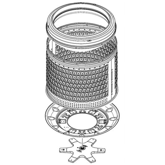 Pièces d'assemblage du panier d'essorage Samsung DC90-29451B