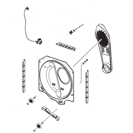 Ensemble de cloison pour sèche-linge Samsung DC97-15001S