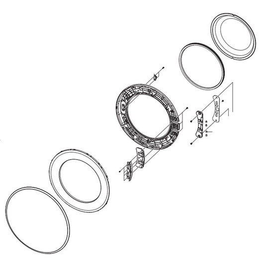 Samsung DC97-15975G Dryer Door Assembly