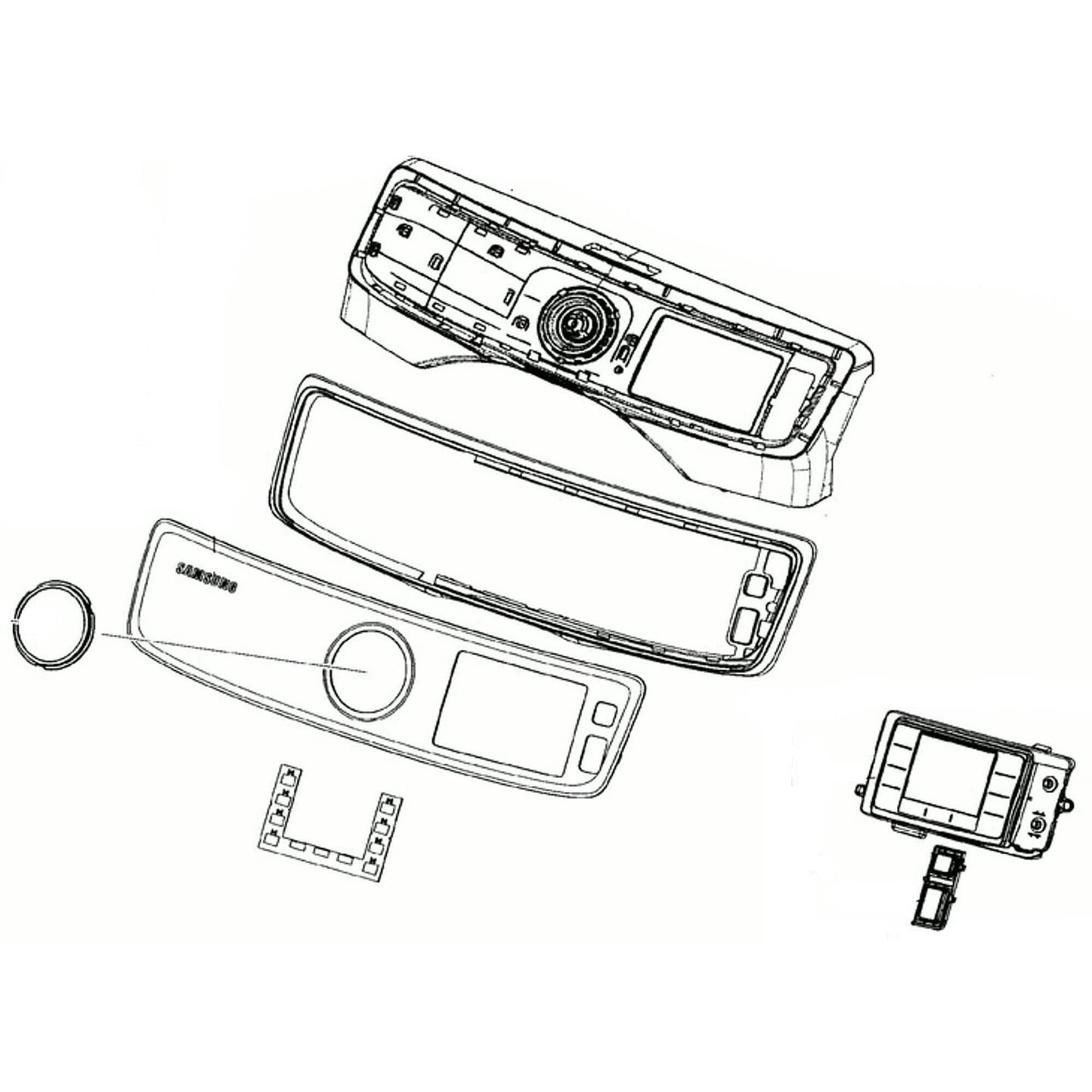 Samsung DC97-19327G Dryer Control Panel Assembly