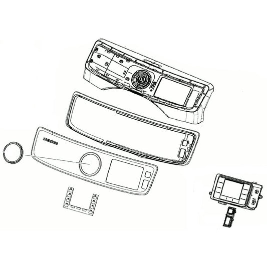 Samsung DC97-19327G Dryer Control Panel Assembly