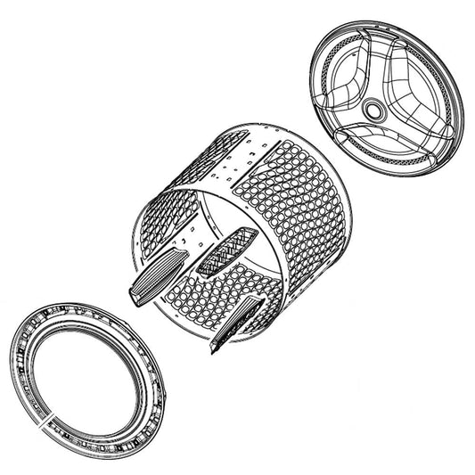 Samsung DC97-21456A Washer Spin Basket Assembly