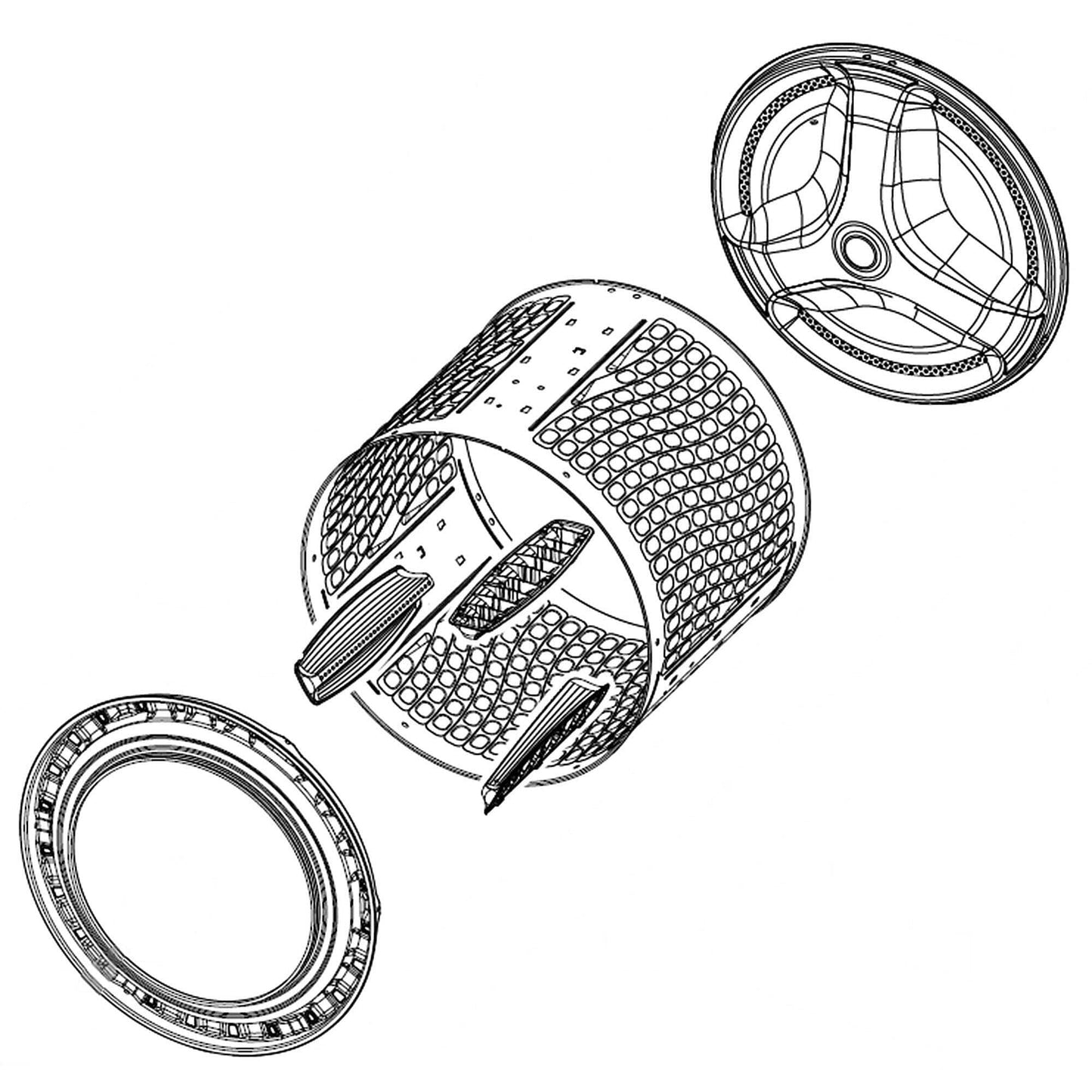 DC97-21458D Washer Spin Basket Wrapper