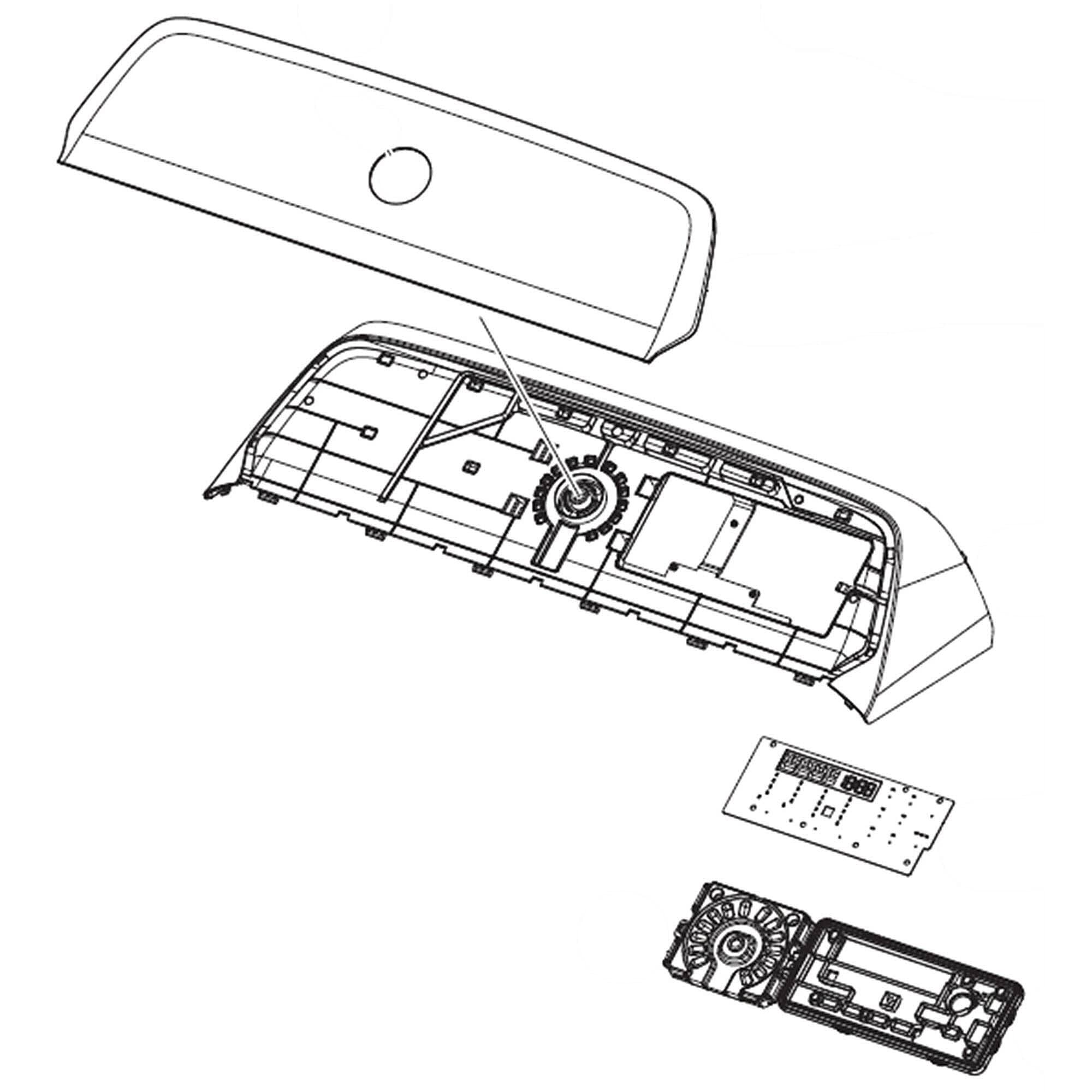 Panneau de commande d'assemblage Samsung DC97-22929E