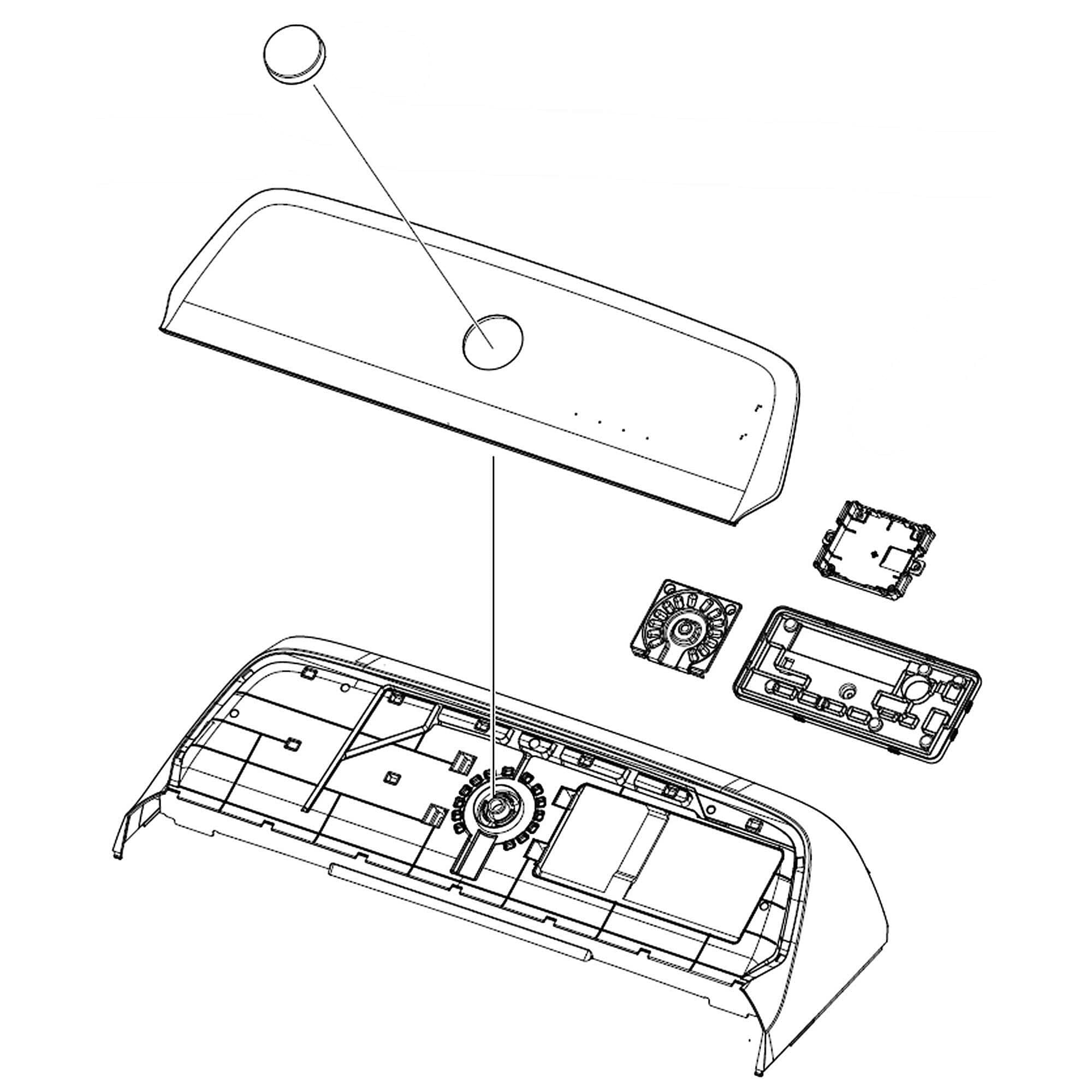 Panneau de commande d'assemblage Samsung DC97-22947C