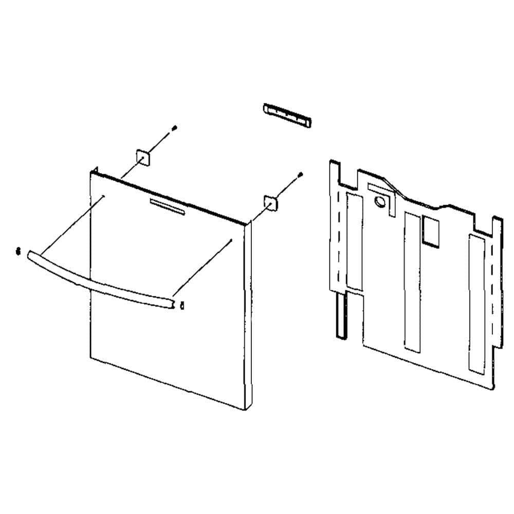 Samsung DD82-01089A Dishwasher Door Outer Panel Assembly