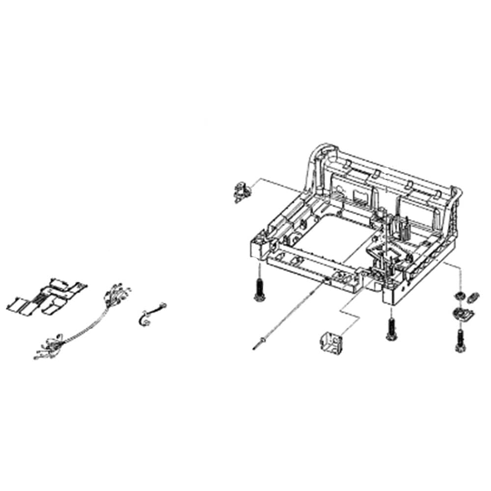Samsung DD82-01349A Dishwasher Base Assembly