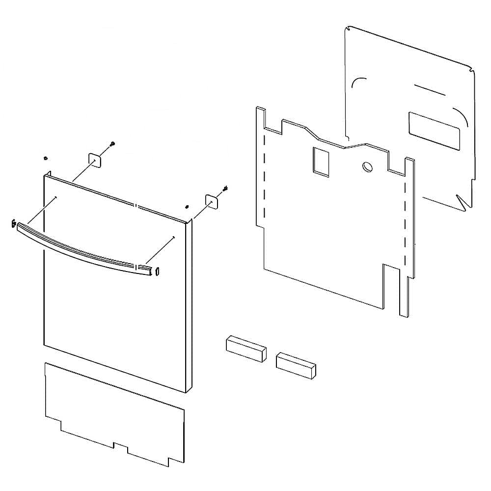 DD82-01750A A/S ASSY-PORTE EXTÉRIEURE