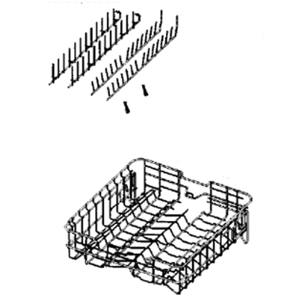 Ensemble de rangées de dents pour lave-vaisselle Samsung DD97-00196A