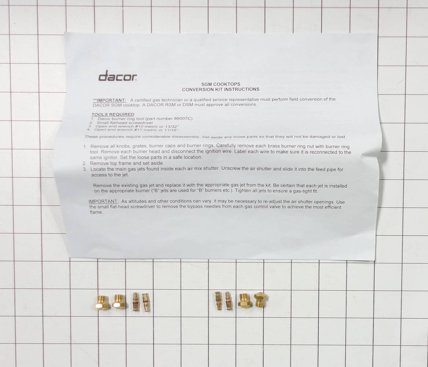 DE81-03006A Kit de conversion Svc Ng Sealev