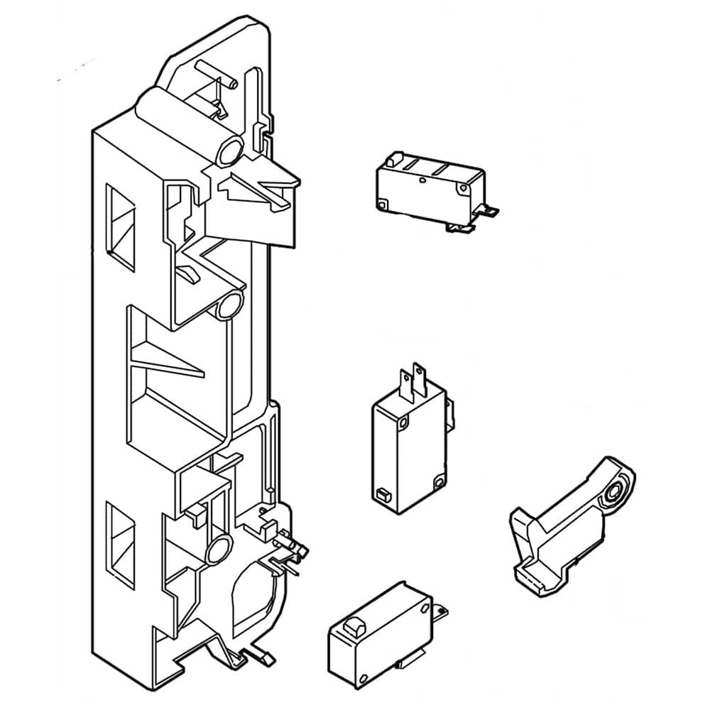 Ensemble de loquet Samsung DE96-00115A