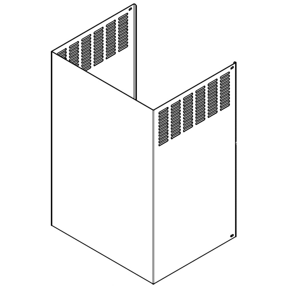 Couvercle de conduit de hotte de cuisinière Samsung NK36K7000WG/A2, supérieur