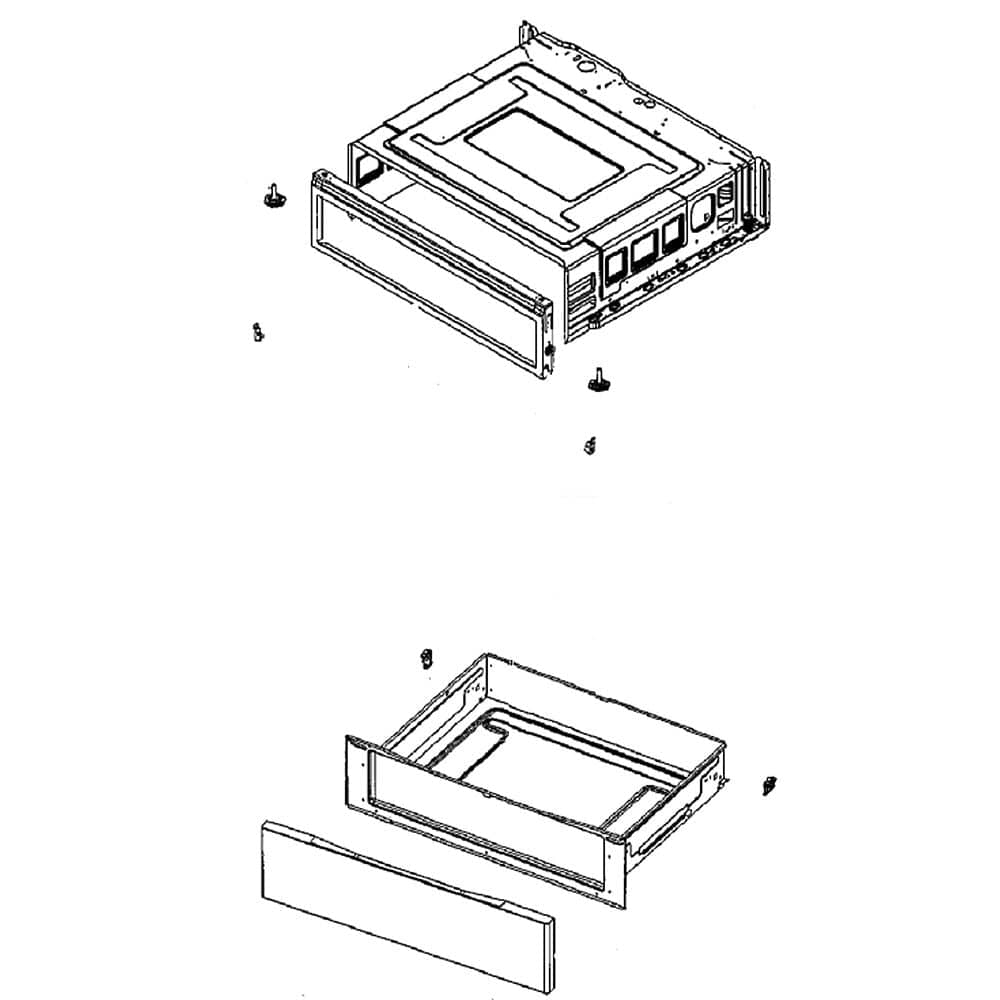Samsung DG90-00035H Range Storage Drawer Assembly