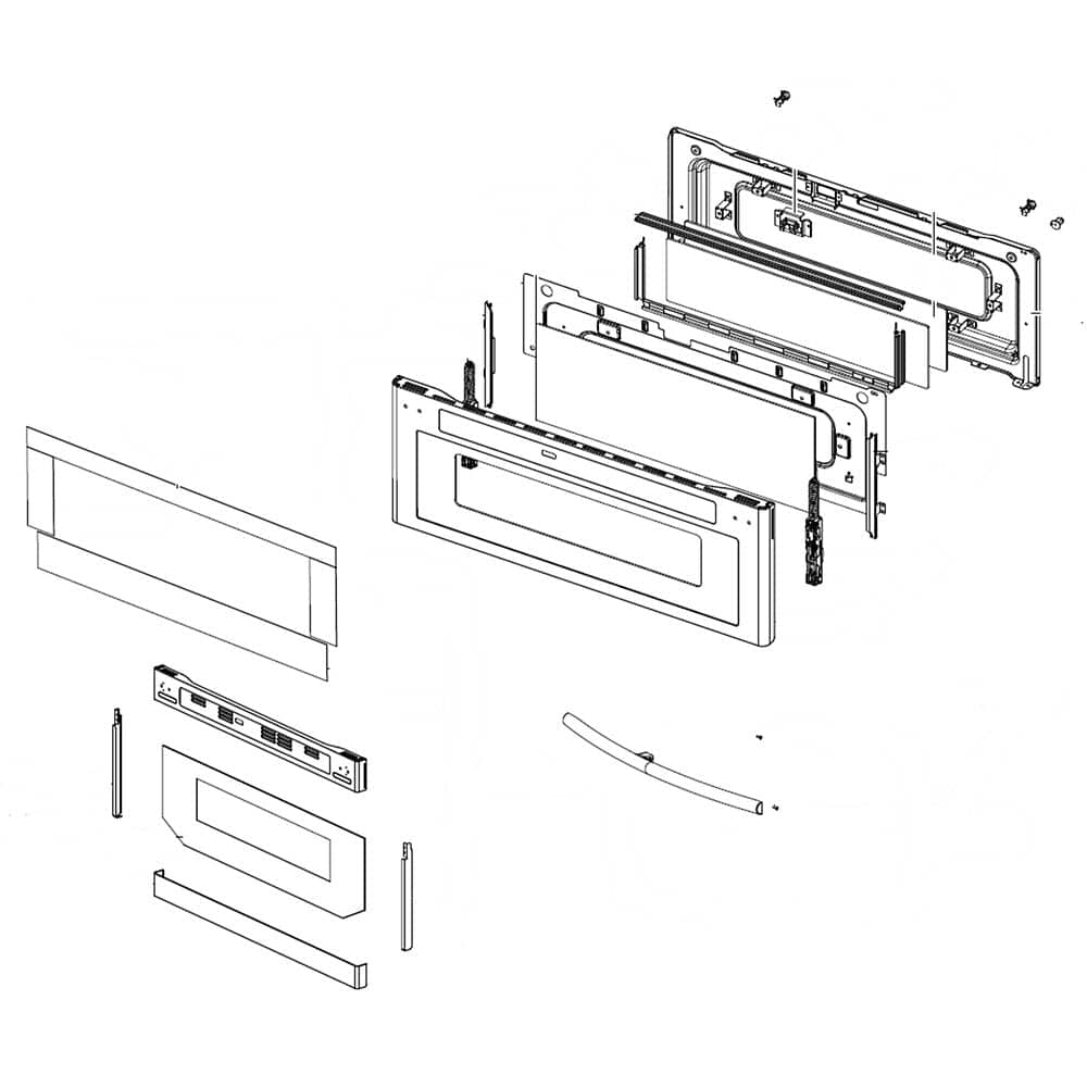Samsung DG94-01281F Upper Door