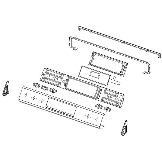 Samsung DG94-03576B Range Control Panel Assembly