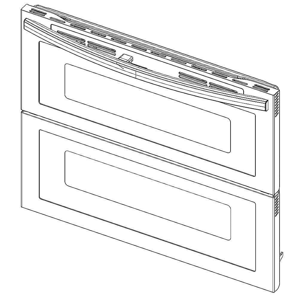Ensemble de porte de four Samsung DG94-03584A