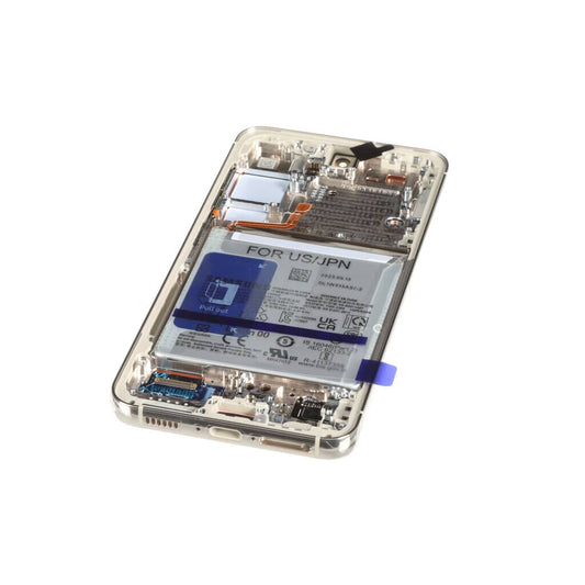 Samsung Mobile Galaxy S23 SVC Complete LCD Display Screen with Frame (Phantom Black) - GH82-30749B