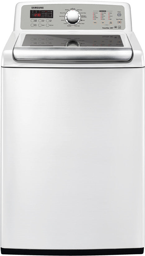 Laveuse à chargement par le haut Samsung WA5471ABW/XAA de 4,7 pi³ avec mousse VRT Power
